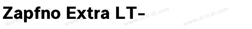 Zapfno Extra LT字体转换